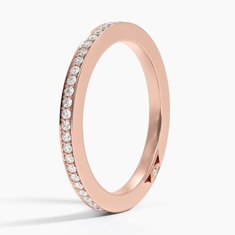 Tacori Dantela Eternity Diamond Ring (1/4 ct. tw.) in 18K Rose Gold