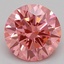 0.72 Ct. Fancy Vivid Pink Round Lab Grown Diamond