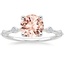 Platinum Aimee 1.4mm Diamond Ring, smalltop view