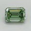 1.52 Ct. Fancy Vivid Pacific Green Emerald Lab Grown Diamond
