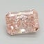 1.33 Ct. Fancy Vivid Pink Radiant Lab Grown Diamond