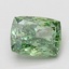 2.10 Ct. Fancy Vivid Green Cushion Lab Grown Diamond