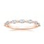 14K Rose Gold Joelle Diamond Ring, smalltop view