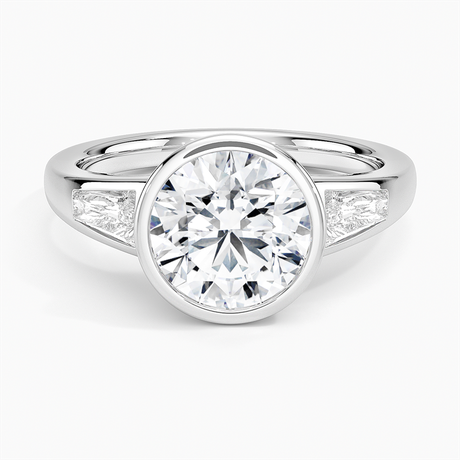 Platinum Hayes Three Stone Baguette Diamond Ring (1/2 ct. tw.)