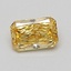 0.72 Ct. Fancy Vivid Yellow Radiant Lab Grown Diamond