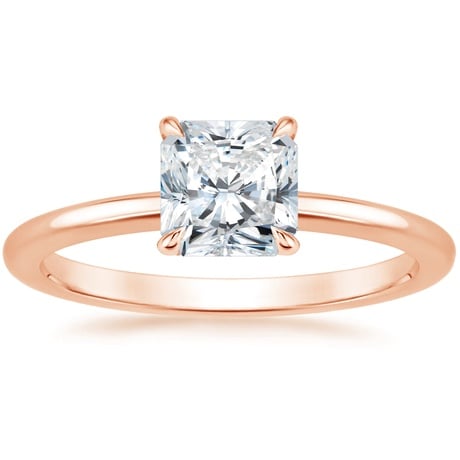 14K Rose Gold Petite Elodie Ring with Luxe Ballad Diamond Ring