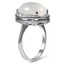 The Lumina Ring, smalltop view on a hand