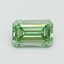 0.79 Ct. Fancy Vivid Green Emerald Lab Grown Diamond