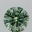4.0 Ct. Fancy Vivid Green Round Lab Grown Diamond