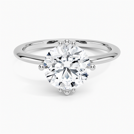 Platinum Samara Eight-Prong Solitaire Ring