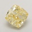 3.31 Ct. Fancy Intense Yellow Cushion Lab Grown Diamond