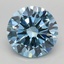 3.54 Ct. Fancy Vivid Blue Round Lab Grown Diamond