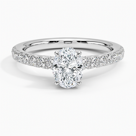 French Pavé Diamond Ring Setting