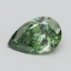 1.0 Ct. Fancy Vivid Pacific Green Pear Lab Grown Diamond