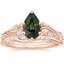 14K Rose Gold Begonia Vine Diamond Ring (1/2 ct. tw.) with Winding Willow Diamond Ring