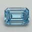 4.01 Ct. Fancy Vivid Malibu Blue Emerald Lab Grown Diamond