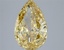 5.04 Ct. Fancy Vivid Yellow Pear Lab Grown Diamond