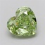 1.50 Ct. Fancy Green Heart Lab Grown Diamond