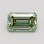 0.91 Ct. Fancy Intense Green Emerald Lab Grown Diamond