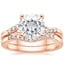14KR Moissanite Chamise Diamond Bridal Set, smalltop view