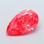 1.34 Ct. Fancy Vivid  Pink Pear Lab Grown Diamond