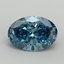 1.69 Ct. Fancy Vivid Blue Oval Lab Grown Diamond