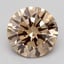 1.51 Ct. Light  Brown Round Lab Grown Diamond