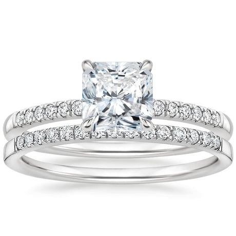 18K White Gold Petite Viviana Diamond Bridal Set (1/4 ct. tw.)