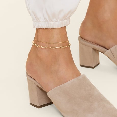 Drew Twist Chain Anklet
