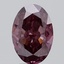 3.93 Ct. Fancy Deep  Pink Oval Lab Grown Diamond