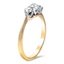 The Tylie Ring, smalltop view on a hand