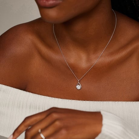 Lab Diamond Twist Pendant (1/2 ct. tw.) - Brilliant Earth