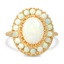 Retro Opal Cocktail Ring