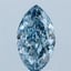 2.09 Ct. Fancy Vivid Blue Marquise Lab Grown Diamond