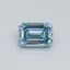 0.31 Ct. Fancy Intense Malibu Blue Emerald Lab Grown Diamond