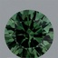 0.96 Ct. Fancy Vivid Green Round Lab Grown Diamond