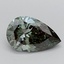 1.59 Ct. Fancy Vivid  Green Pear Lab Grown Diamond