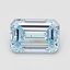 1.02 Ct. Fancy Intense Blue Emerald Lab Grown Diamond