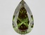 5.04 Ct. Fancy Deep Green Pear Lab Grown Diamond