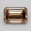 2.91 Ct. Light  Brown Emerald Lab Grown Diamond
