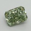 3.14 Ct. Fancy Vivid Green Radiant Lab Grown Diamond