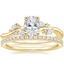 18K Yellow Gold Arden Diamond Ring with Luxe Ballad Diamond Ring (1/4 ct. tw.)