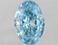 1.93 Ct. Fancy Vivid  Blue Oval Lab Grown Diamond