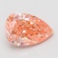 4.02 Ct. Fancy Vivid Pink Pear Lab Grown Diamond