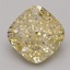1.43 Ct. Fancy Intense Yellow Cushion Lab Grown Diamond
