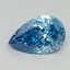 1.54 Ct. Fancy Vivid Blue Pear Lab Grown Diamond