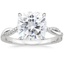 18K White Gold Petite Twisted Vine Diamond Ring (1/8 ct. tw.), smalltop view