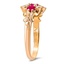 The Chateau Ring, smalltop view on a hand