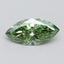 1.06 Ct. Fancy Vivid Green Marquise Lab Grown Diamond