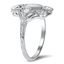 The Tarah Ring, smalltop view on a hand